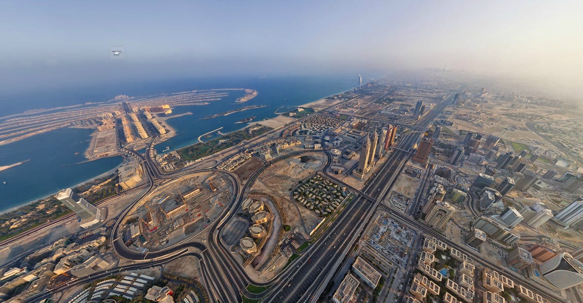 Aerial View Of Dubai Marina