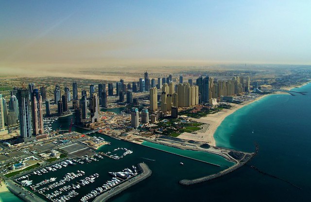 Aerial View Of Dubai Marina