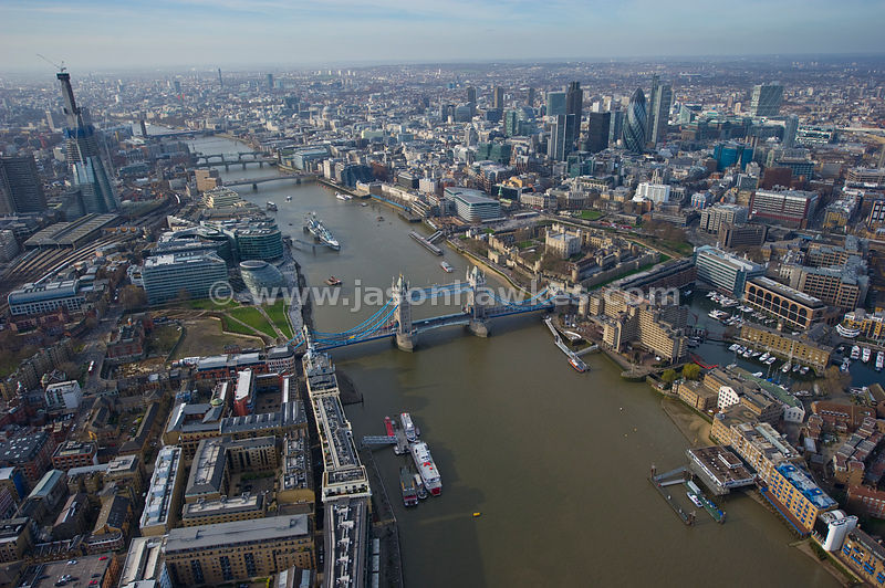 Aerial View Of London Bridge