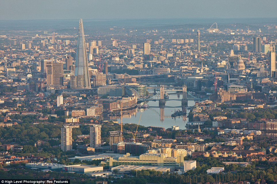 Aerial View Of London Bridge