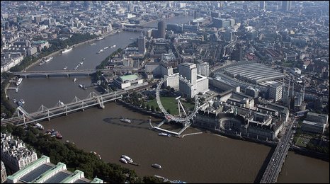 Aerial View Of London Bridge