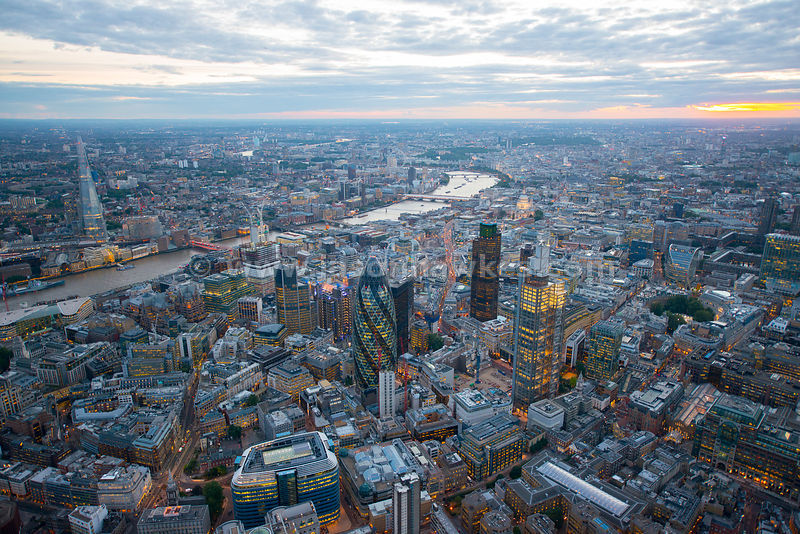 Aerial View Of London City