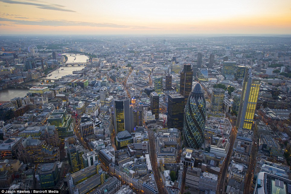 Aerial View Of London City