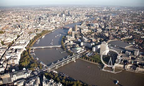 Aerial View Of London City