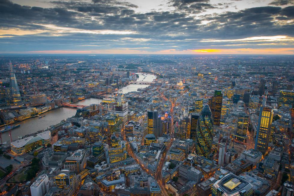 Aerial View Of London City