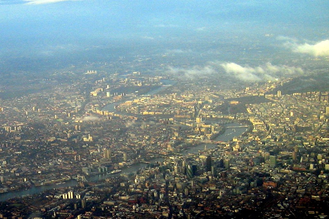 Aerial View Of London England