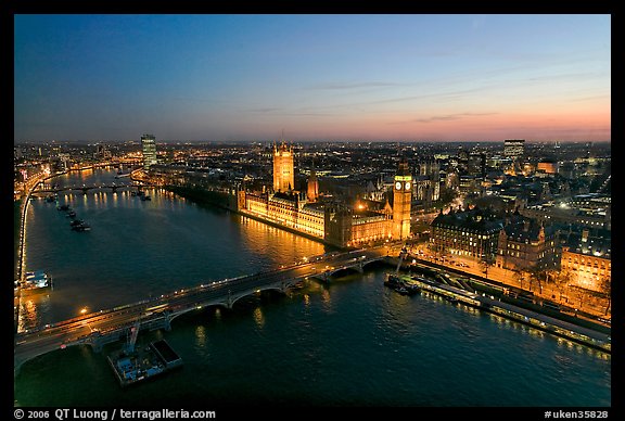 Aerial View Of London England