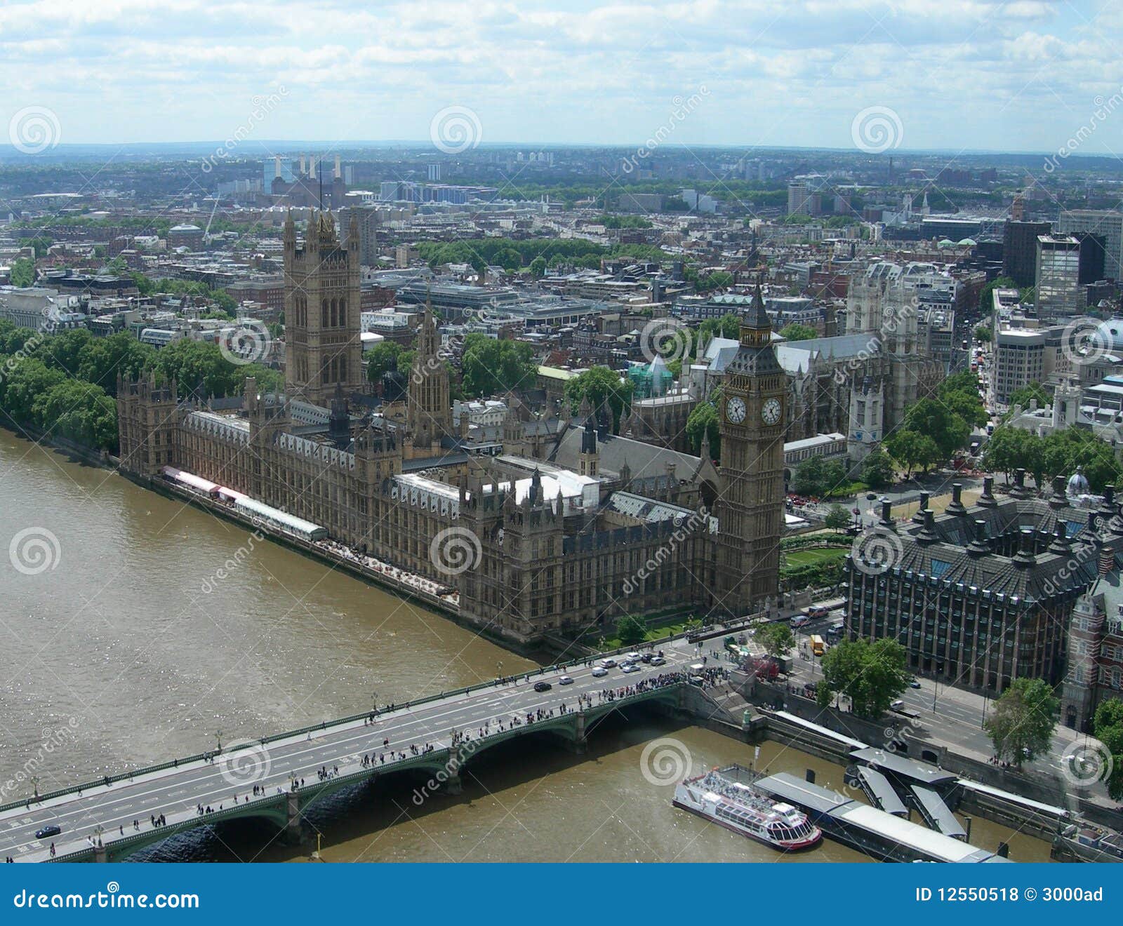 Aerial View Of London England