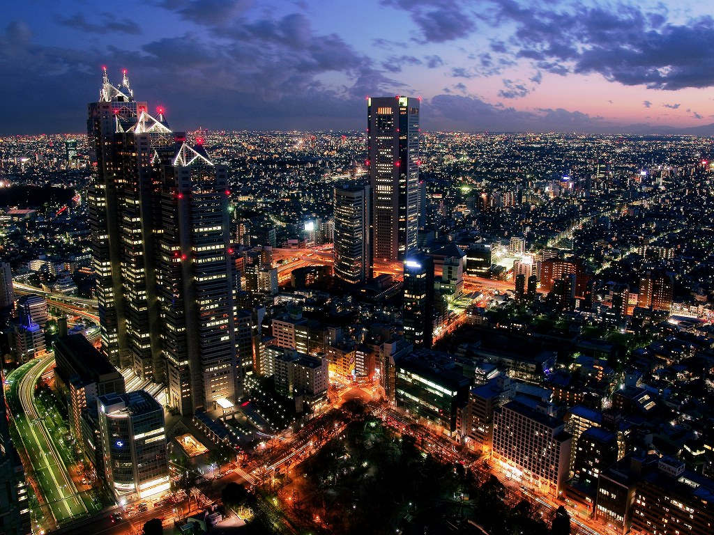 Aerial View Of Mumbai At Night