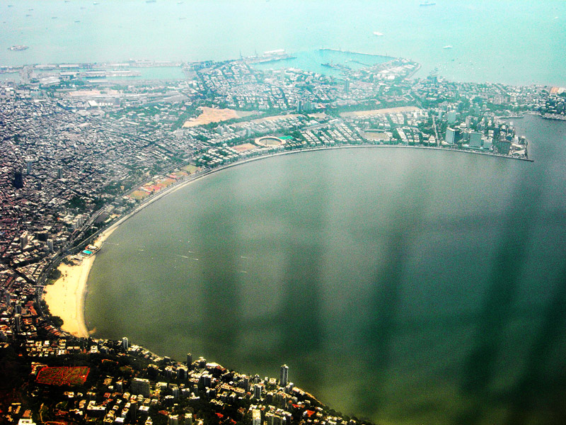 Aerial View Of Mumbai At Night