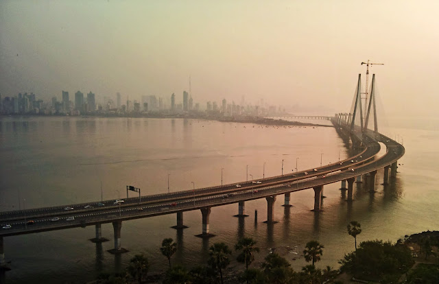 Aerial View Of Mumbai At Night