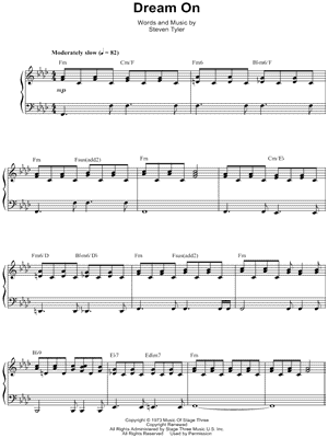 Aerosmith Dream On Chords