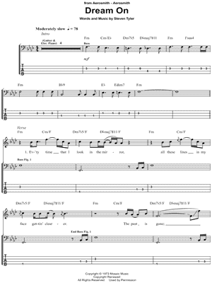 Aerosmith Dream On Chords Easy