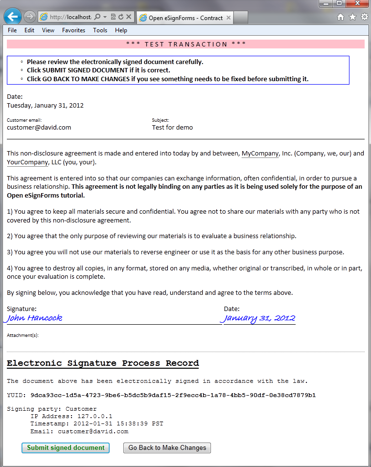 Agreement Contract Template Free