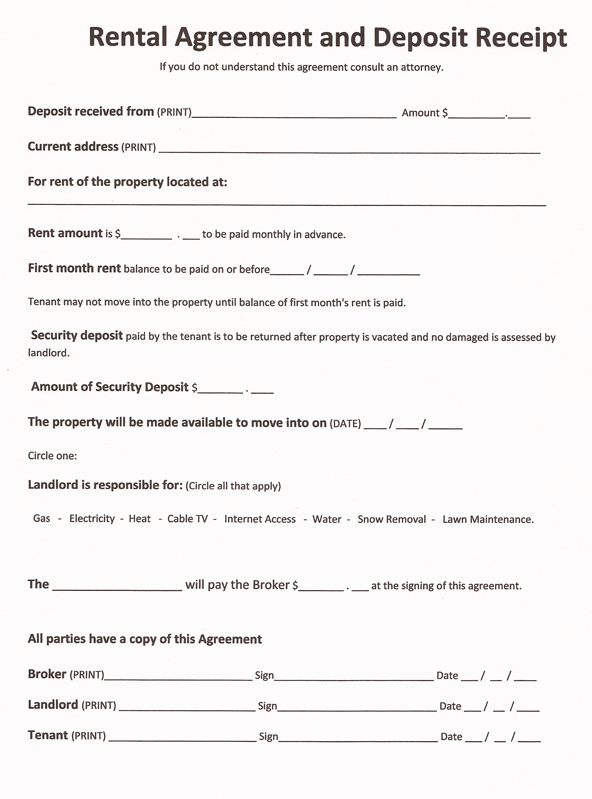 Agreement Form Sample