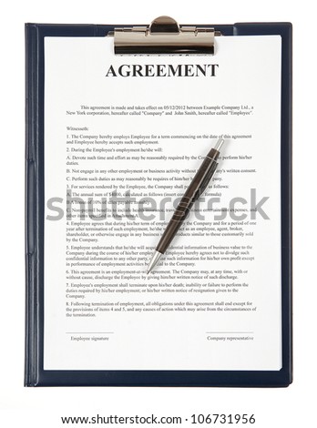 Agreement Paper