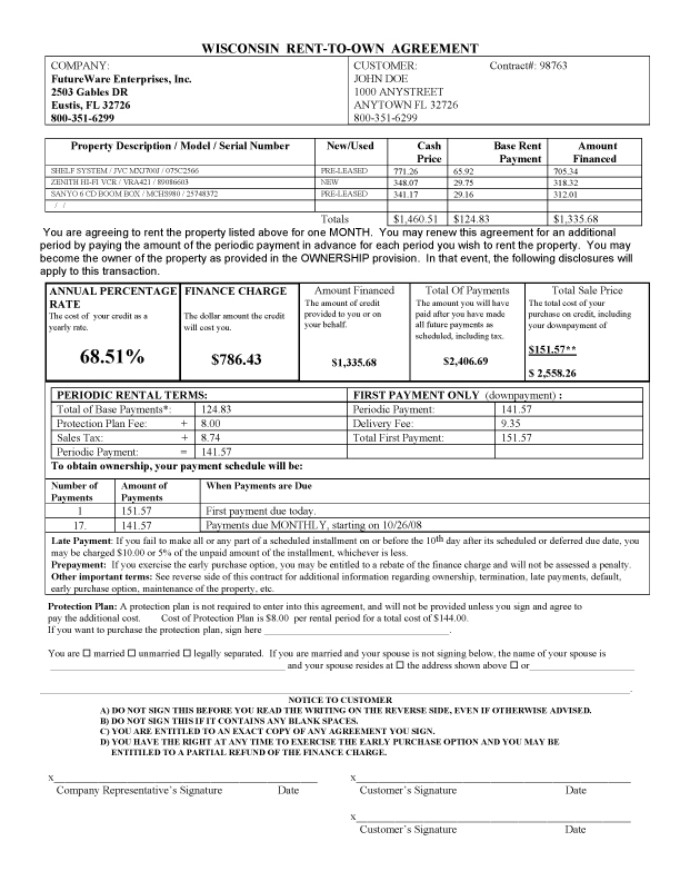 Agreement Sample