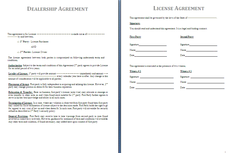 Agreement Template