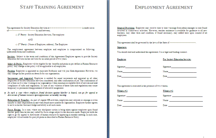 Agreement Template