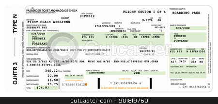 Airline Tickets Clipart