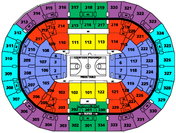 American Airlines Arena Miami Heat Seating Chart