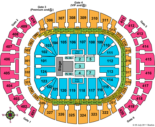 American Airlines Arena Miami Seating Chart With Rows