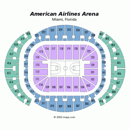 American Airlines Arena Miami Seating Chart With Seat Numbers