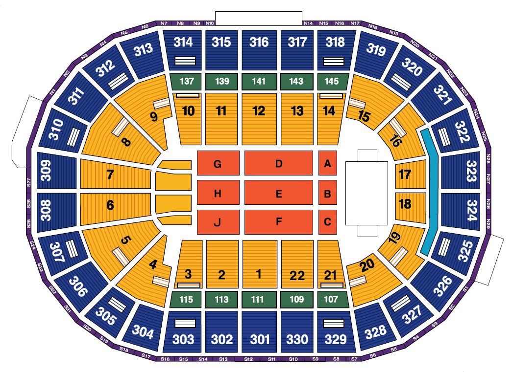 American Airlines Arena Seating Chart 3d