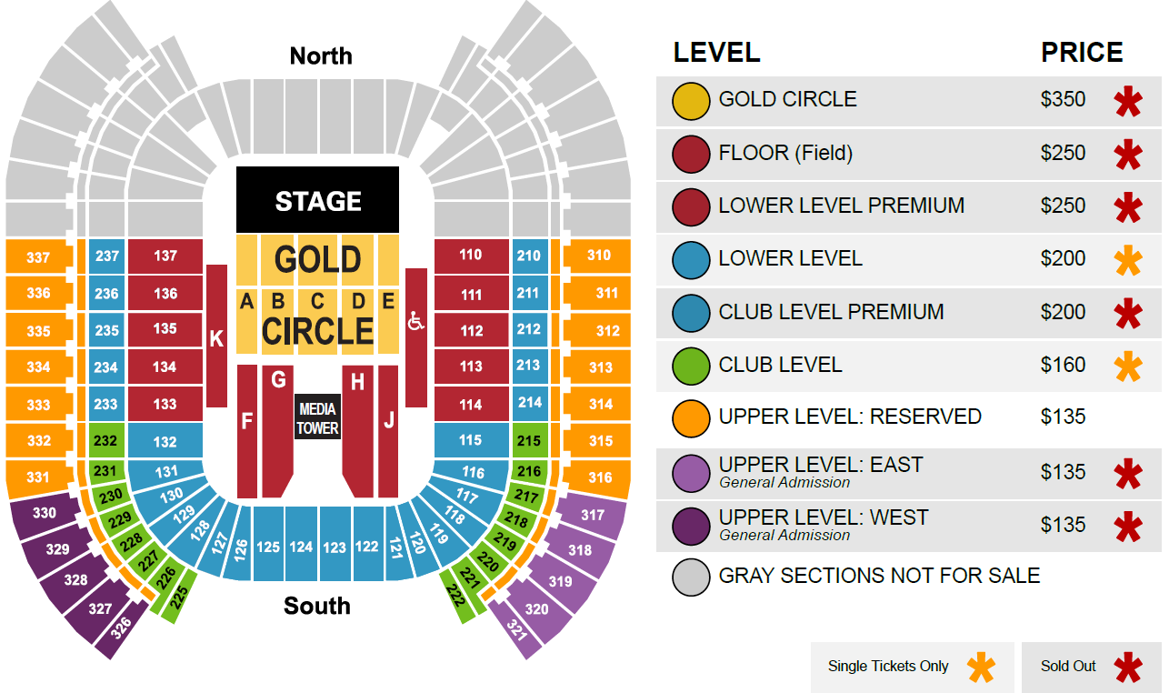 American Airlines Arena Seating Chart With Seat Numbers