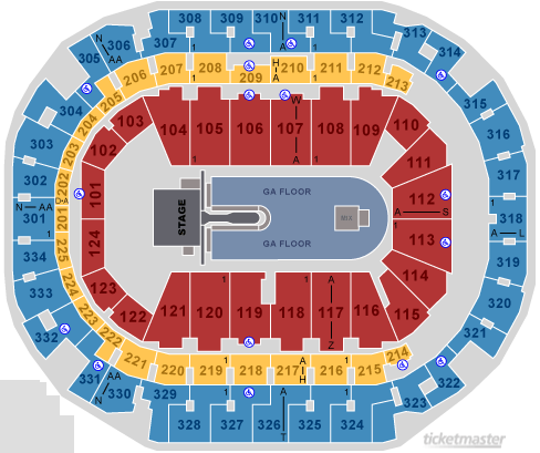 American Airlines Center Dallas Seating Map