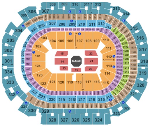 American Airlines Center Dallas Seating Map