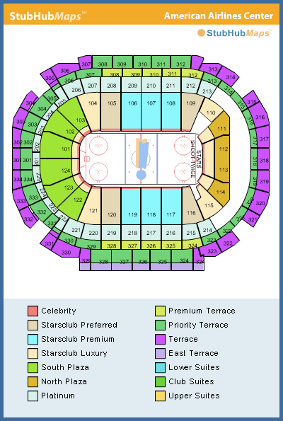 American Airlines Center Dallas Texas Seating Chart