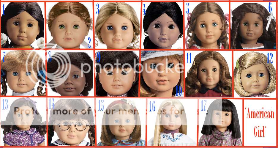 American Girl Doll Just Like You Numbers