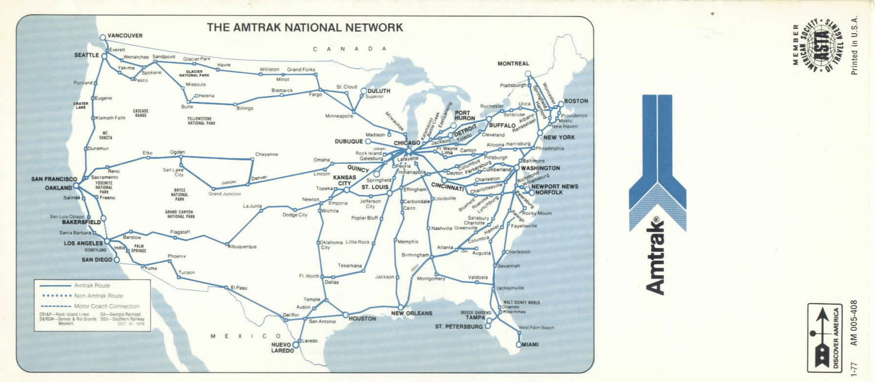 Amtrak Map