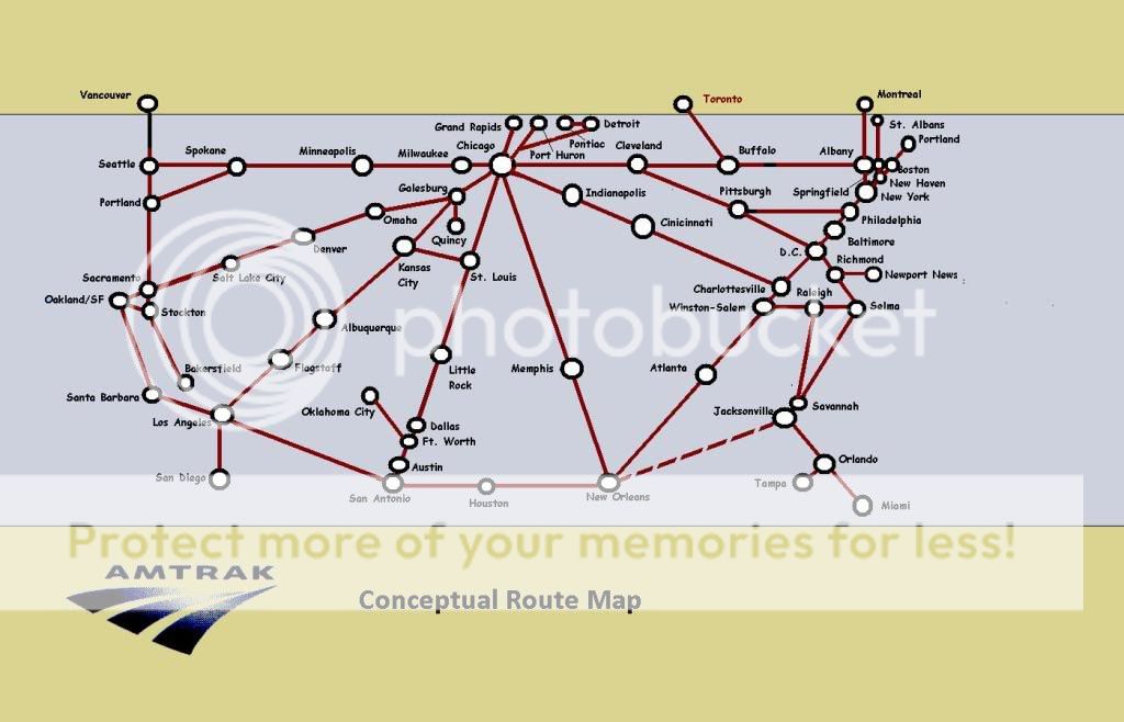 Amtrak Map