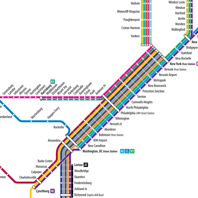 Amtrak Map Northeast