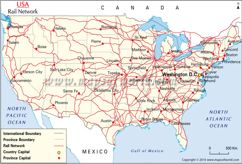 Amtrak Map Usa