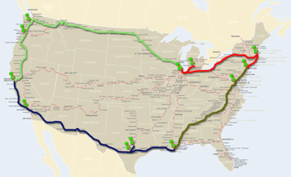 Amtrak Train Map