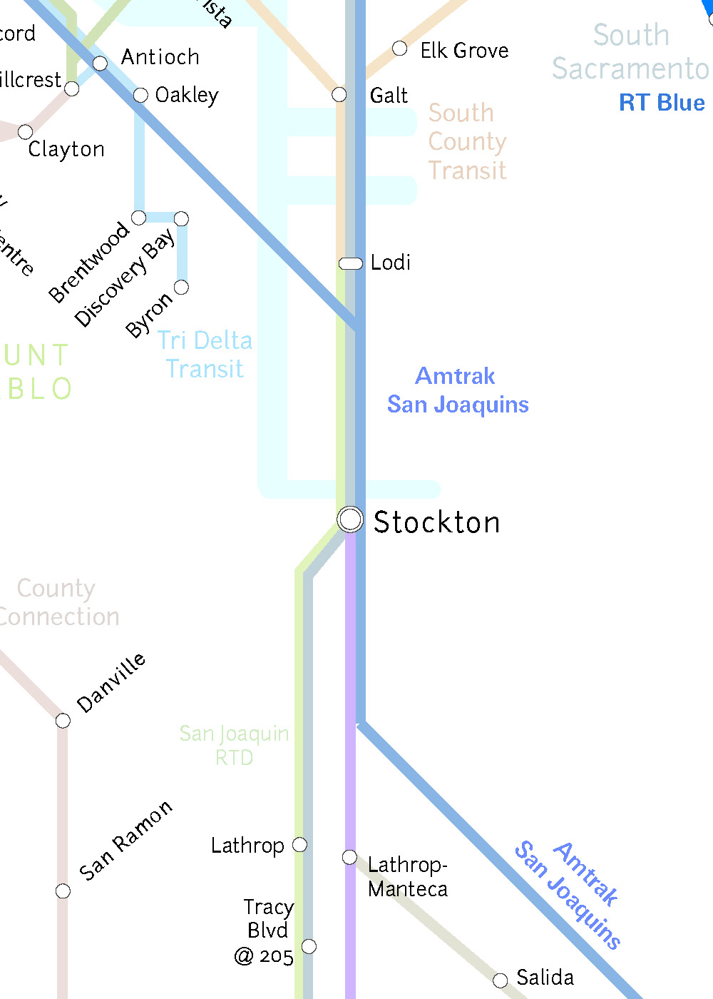 Amtrak Train Map California