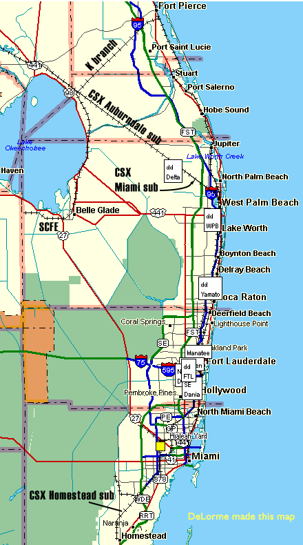 Amtrak Train Map Florida