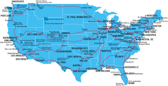 Amtrak Train Map Usa