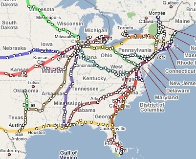 Amtrak Train Routes