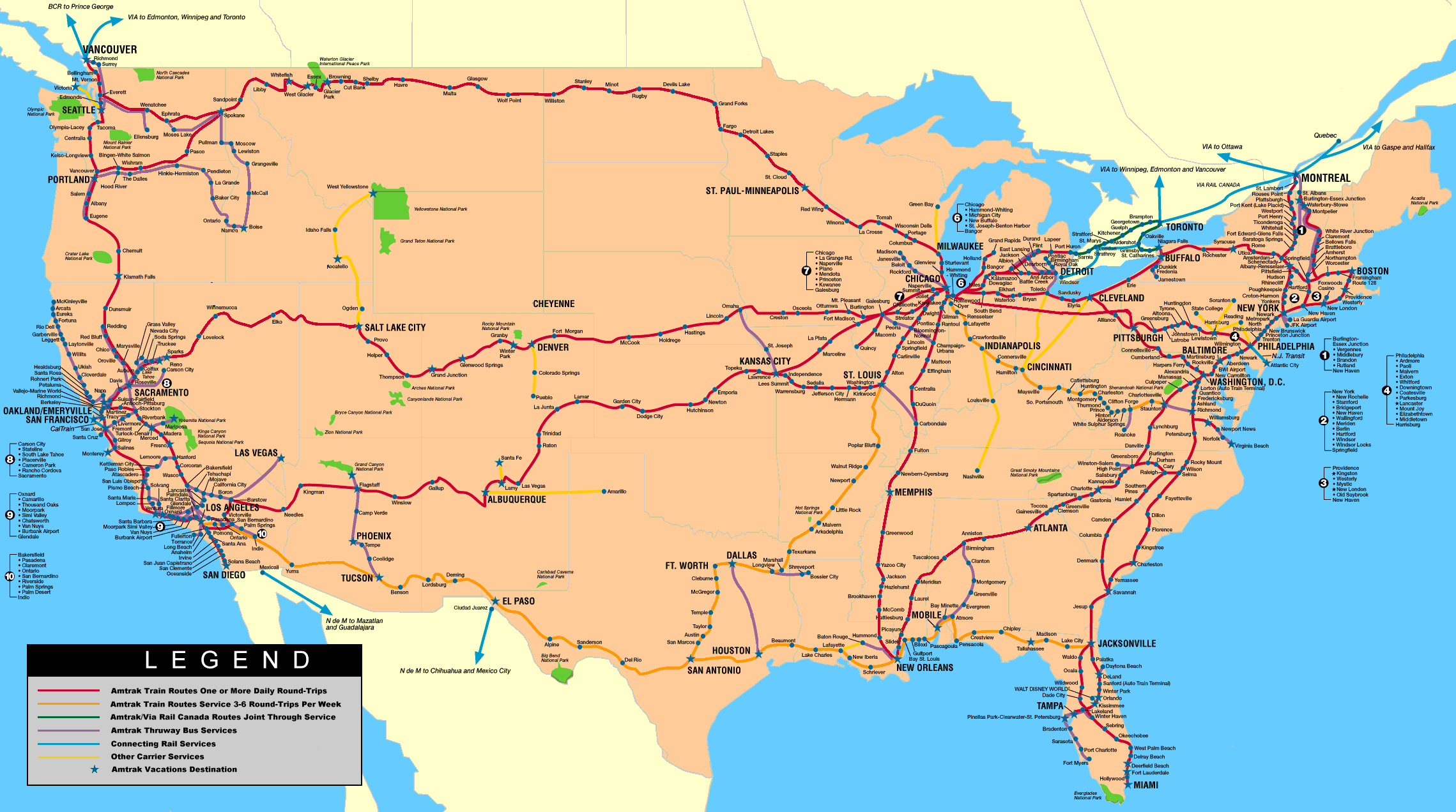 Amtrak Train Routes In Florida