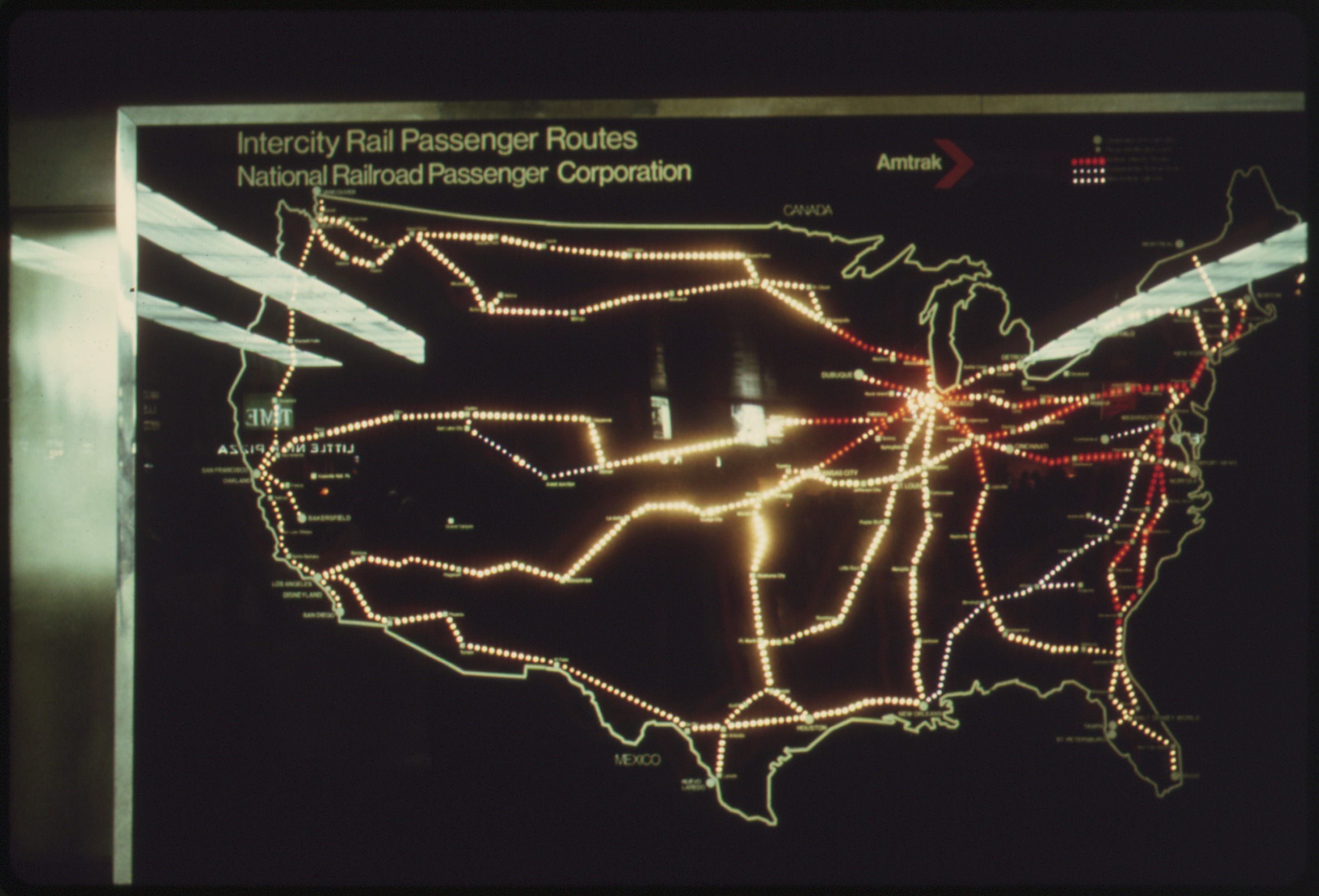 Amtrak Train Routes Map