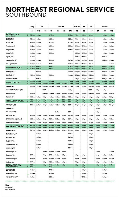 Amtrak Train Schedule