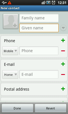 Android Contacts App