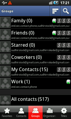 Android Contacts App