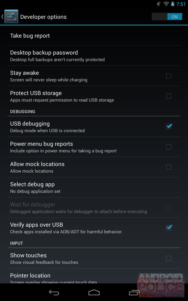 Android Debug Mode 4.2