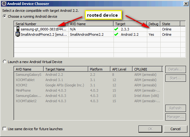 Android Debug Mode Usb