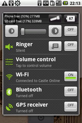 Android Settings Button